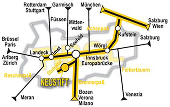 Anreise, Omesberger Hof in Neustift - Urlaub im Stubaital in Tirol